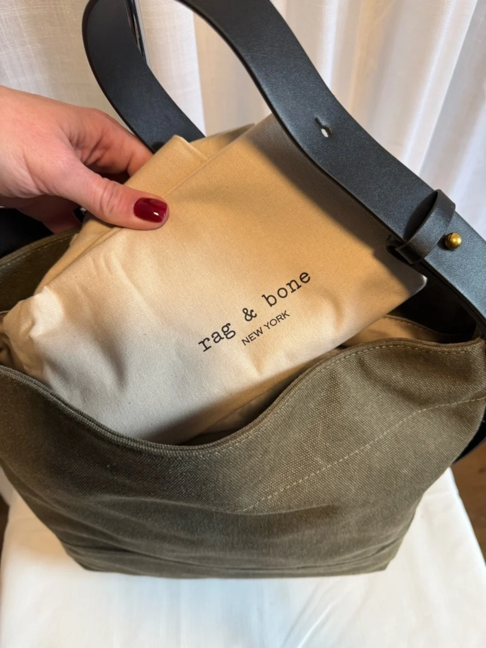 Rag & Bone NWT‎ Clinton Canvas Bucket Bag